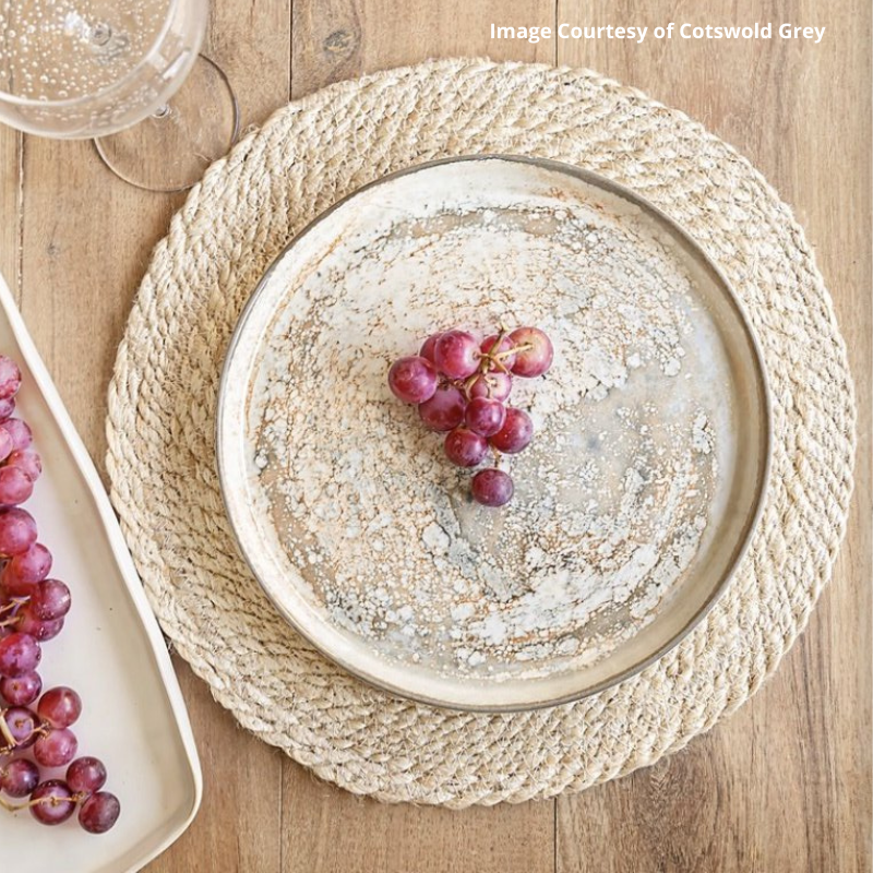 Light Moon Walled Plate