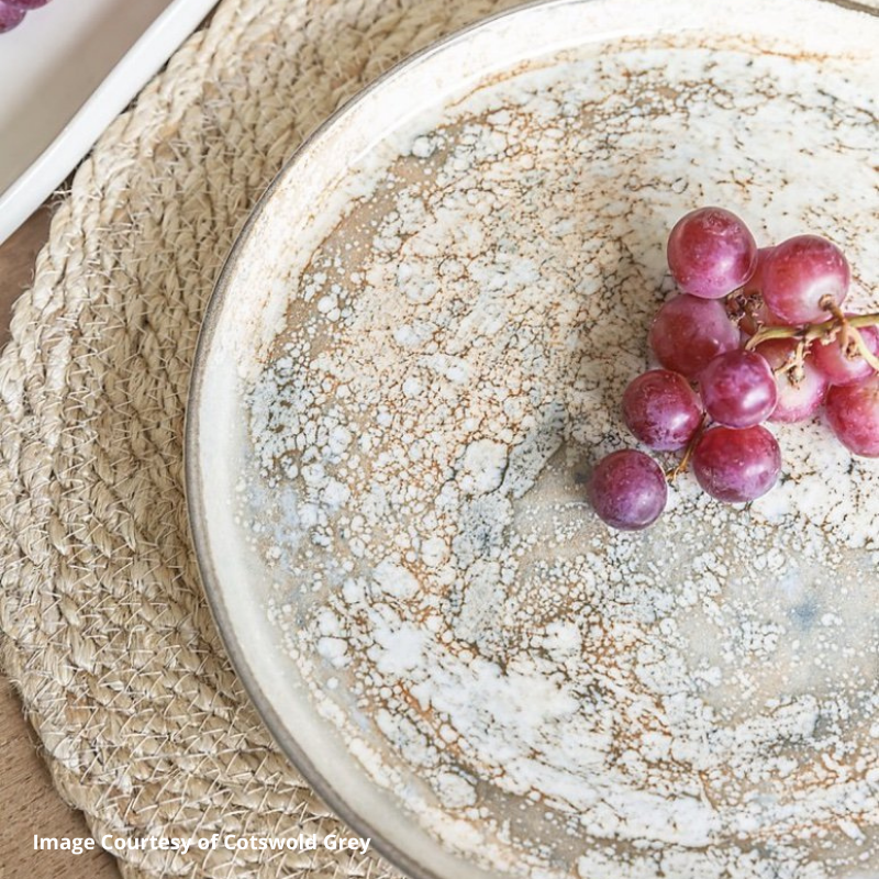 Light Moon Walled Plate
