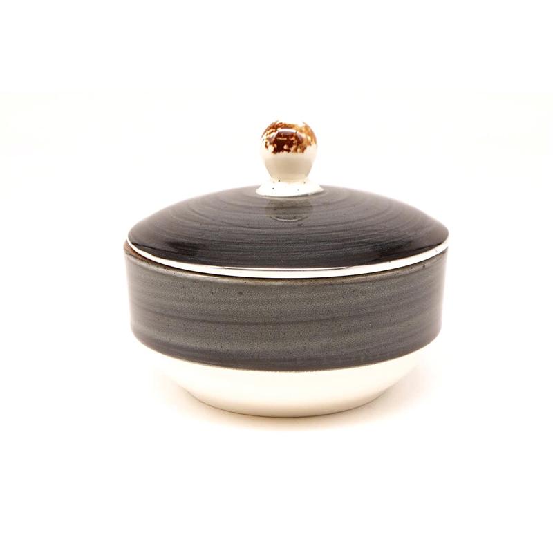 Anthracite Sugar Bowl 9cm with Lid