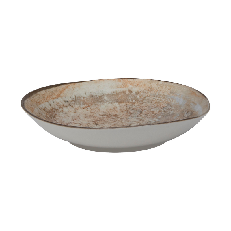 Light Moon Deep Pebble Plate 20cm