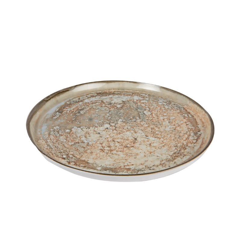 Light Moon Walled Plate
